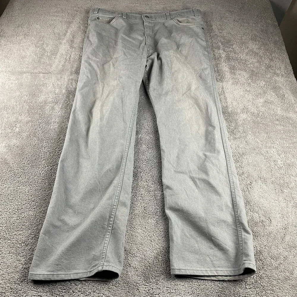 Levis With A Skosh More Room Made In USA Jeans Mens 40x28.5 High Rise Gray‎ VTG